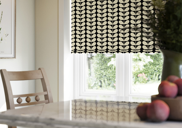 Orla Kiely Solid Stem, Black - Roller Blind - Image 5